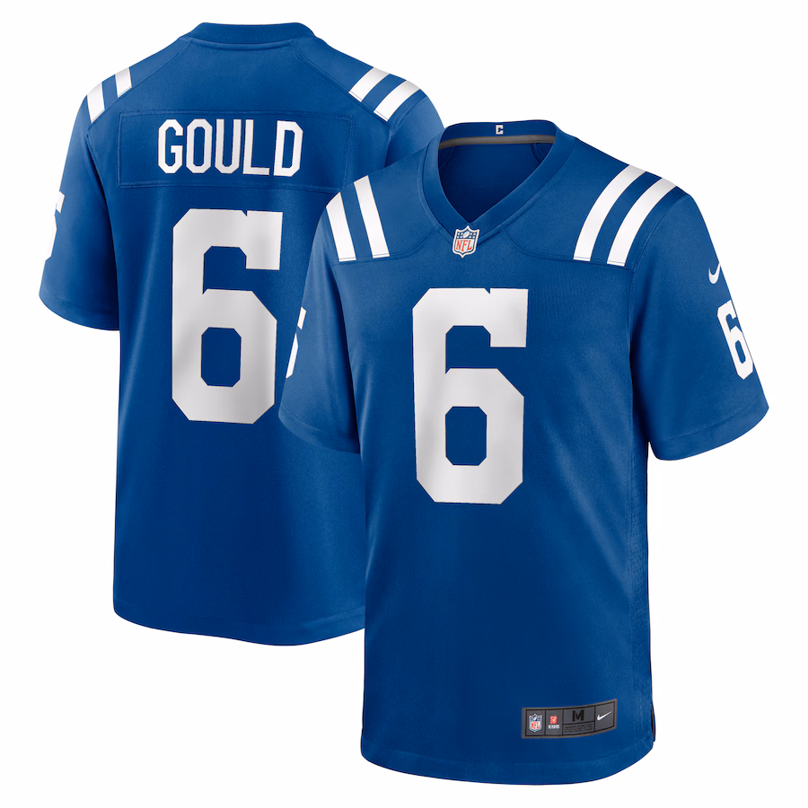 Men's Indianapolis Colts Anthony Gould Nike  Royal Game Jersey