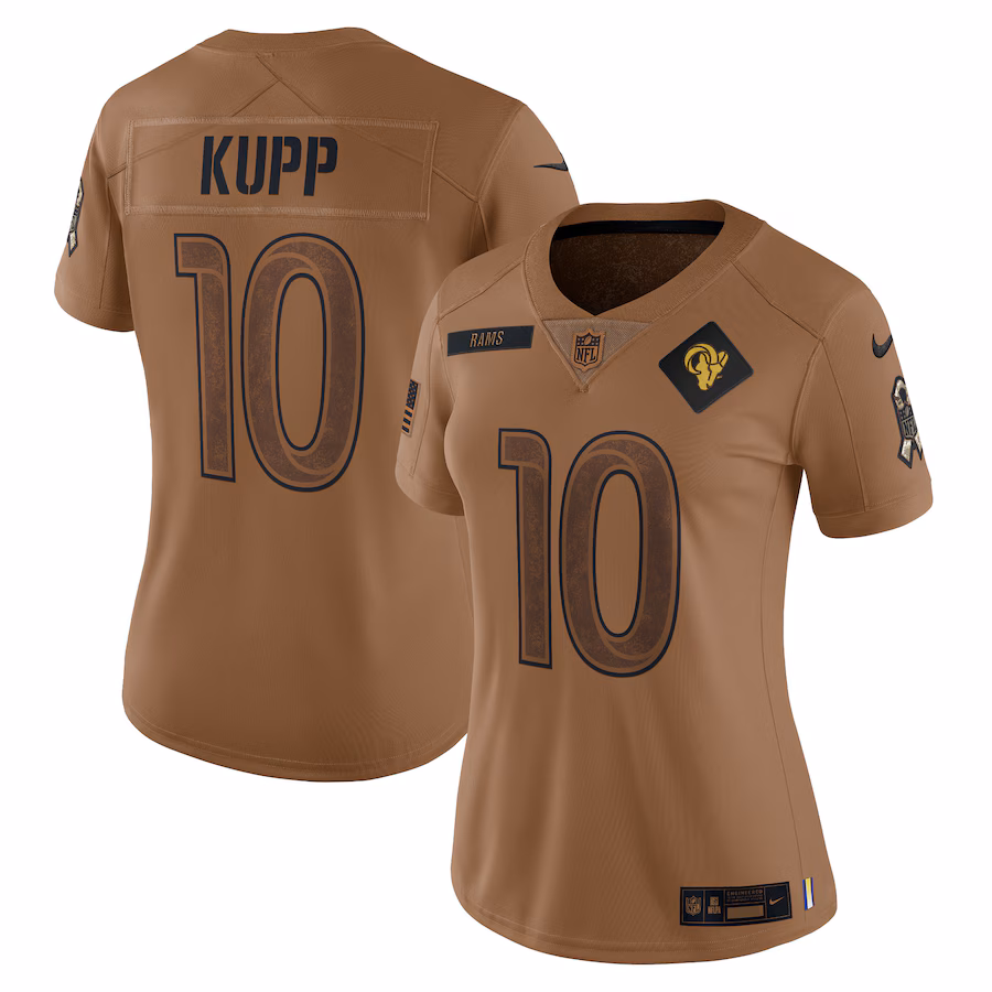 Men's Los Angeles Rams Cooper Kupp Nike Brown Salute To Service Limited Jersey