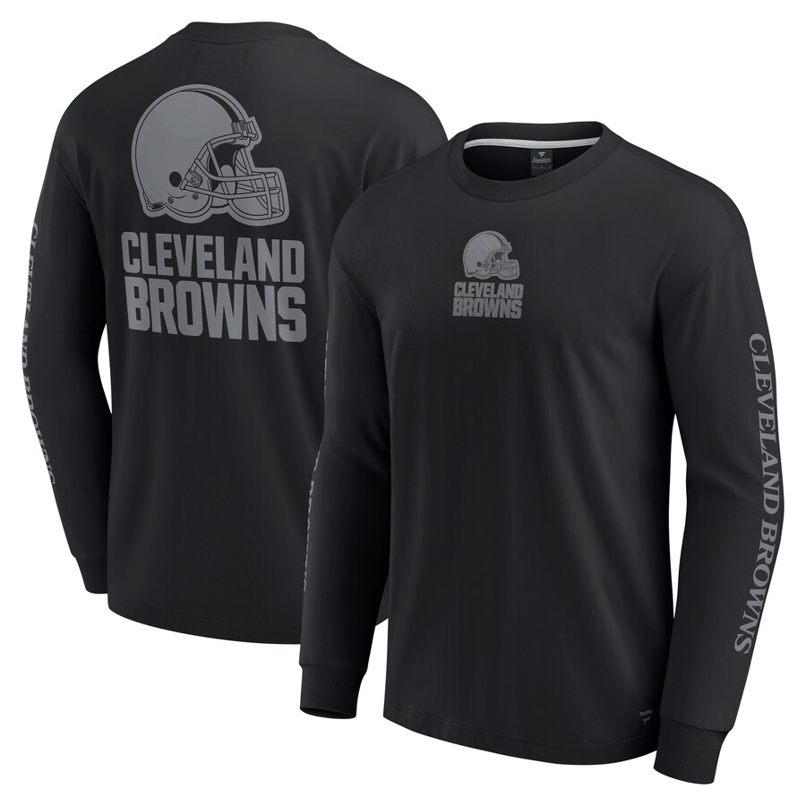 Unisex Cleveland Browns  Fanatics Black Elements Strive Long Sleeve T-Shirt