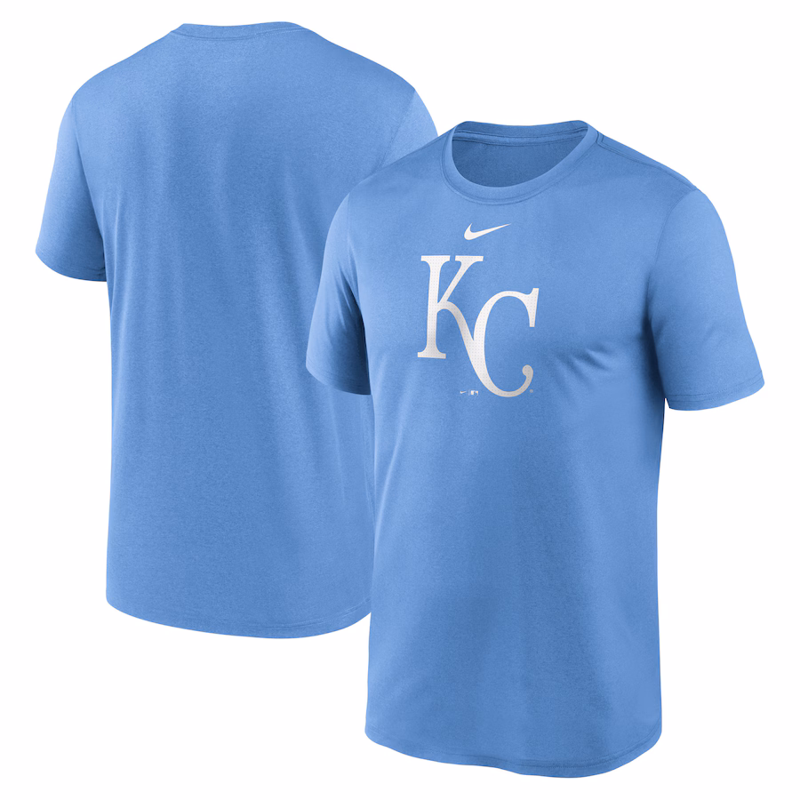 Men's Kansas City Royals Nike Light Blue Legend Fuse Large Logo Performance T-Shirt