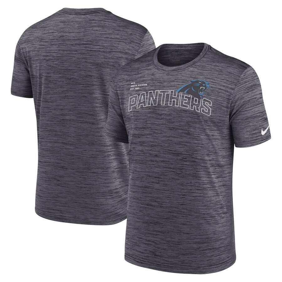 Men's Carolina Panthers  Nike Black Velocity Arch Performance T-Shirt