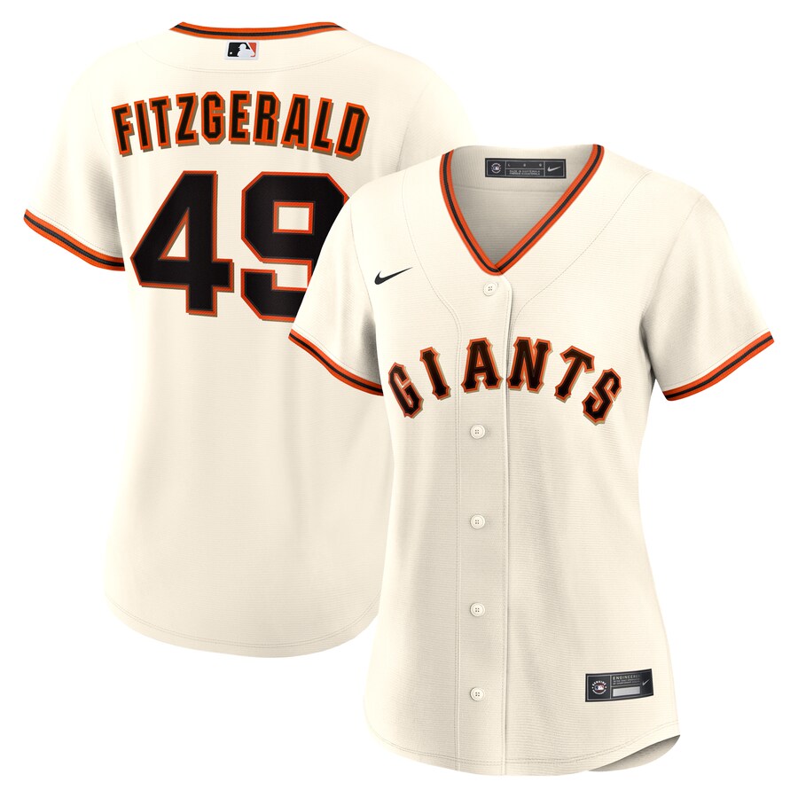 Women's San Francisco Giants Tyler Fitzgerald Nike Cream Home Replica Jersey