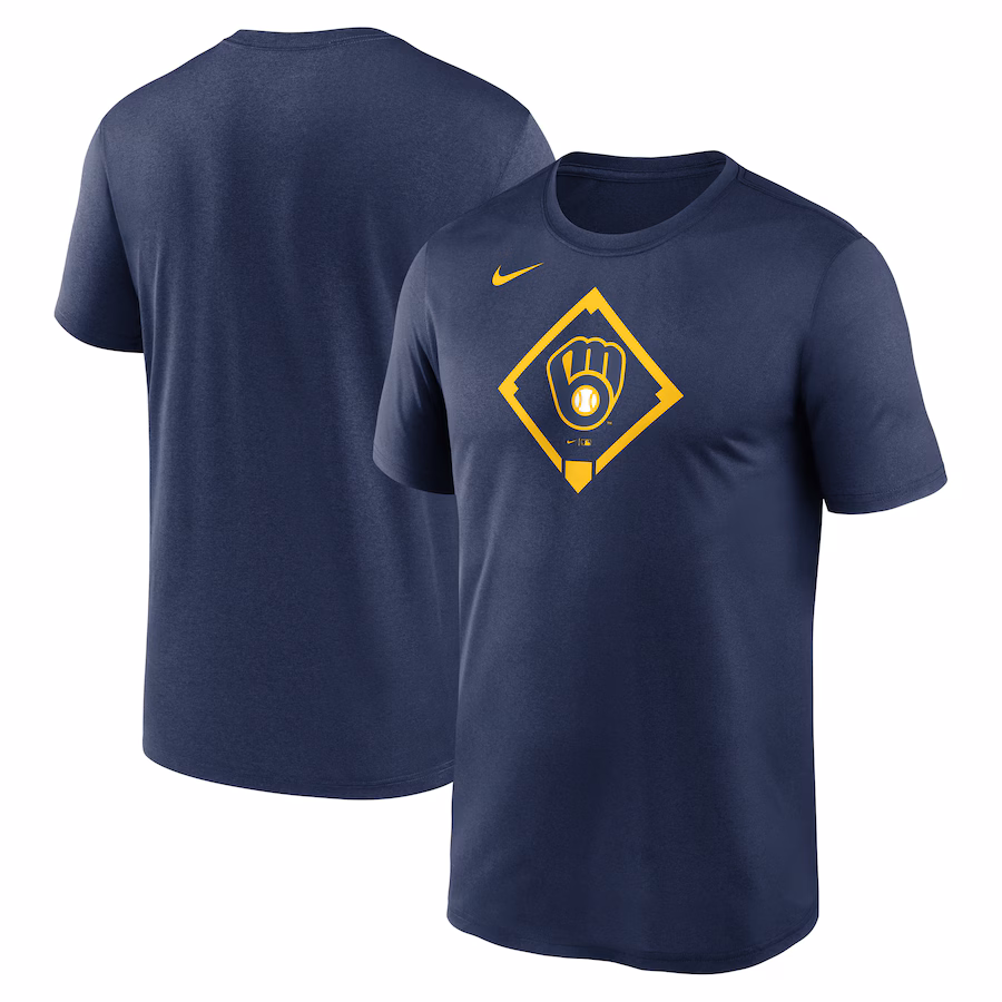 Men's Milwaukee Brewers Nike Navy Icon Legend Performance T-Shirt