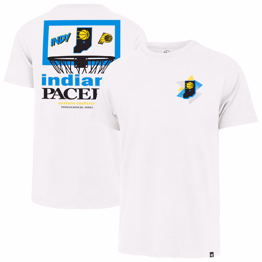 Men's Indiana Pacers  '47 White City Edition Backboard T-Shirt