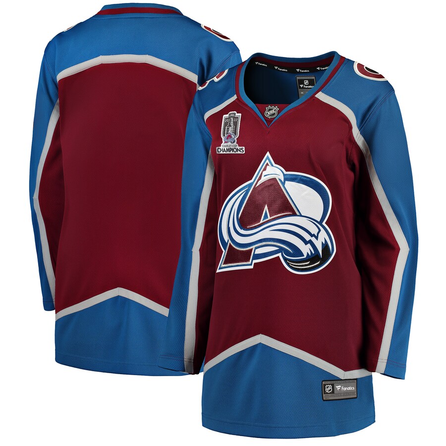 Women's Colorado Avalanche Fanatics Branded Burgundy Home 2022 Stanley Cup Champions Breakaway Jersey
