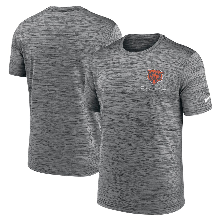 Men's Chicago Bears Nike Anthracite Velocity Performance T-Shirt