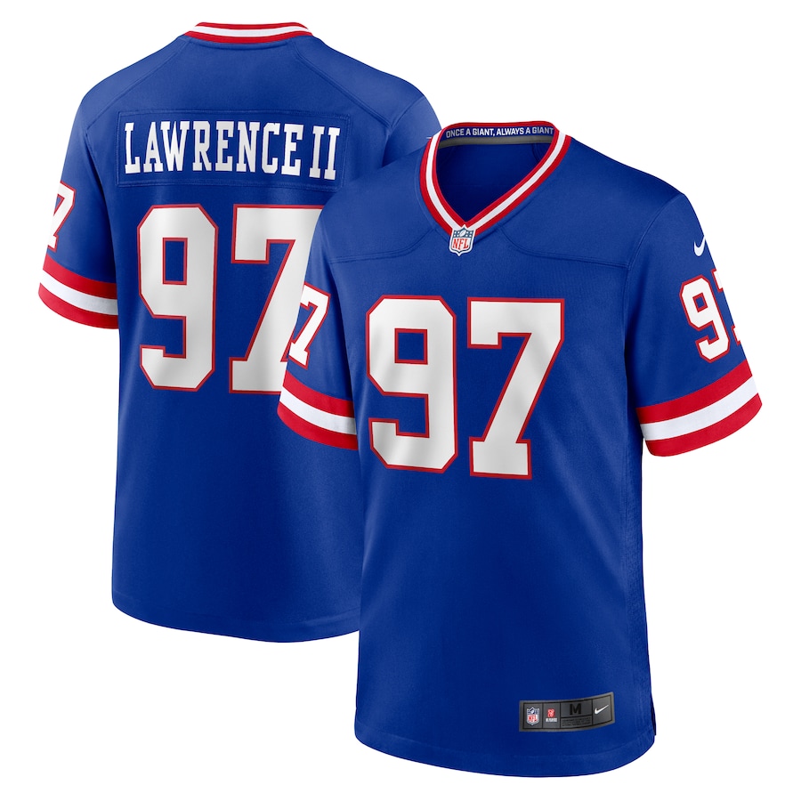 Men's New York Giants Dexter Lawrence Nike Royal Alternate Game Jersey