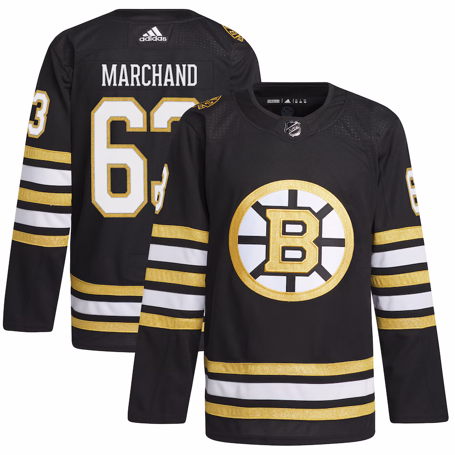 Men's Boston Bruins Brad Marchand adidas Black Alternate Primegreen Authentic Player Jersey
