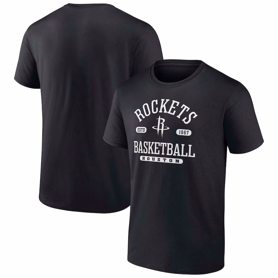 Men's Houston Rockets  Fanatics Black Calling Plays T-Shirt