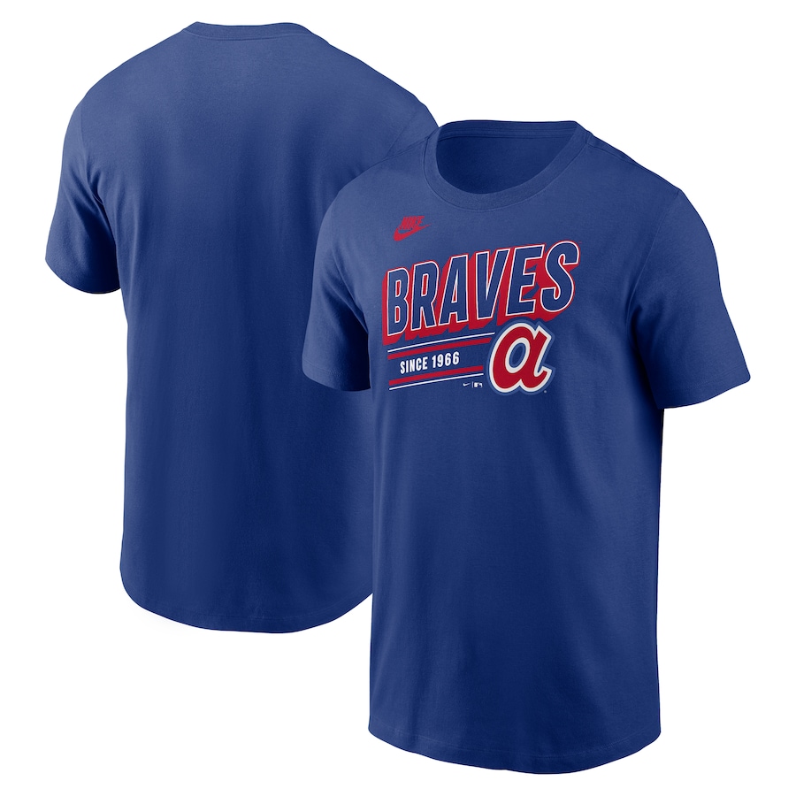 Men's Atlanta Braves Nike Royal Cooperstown Collection Retro T-Shirt