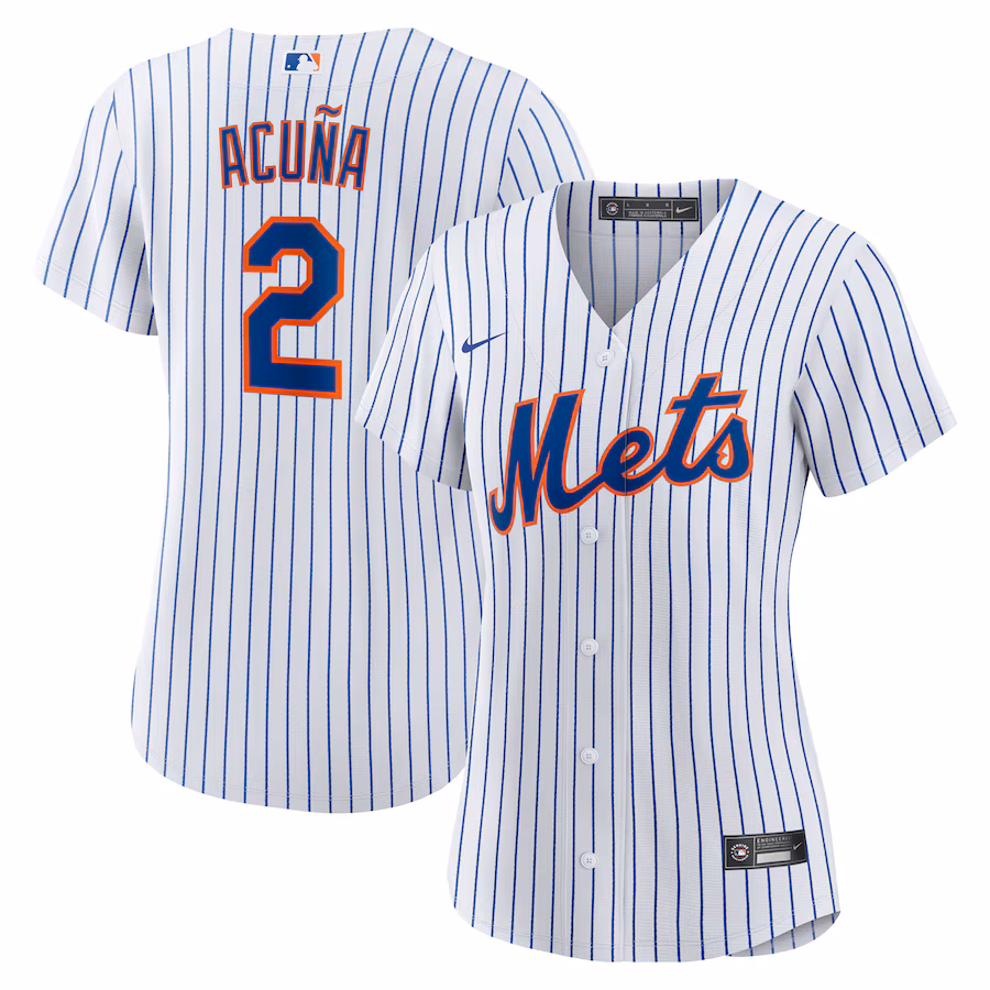 Women's New York Mets Luisangel Acuña Nike White Home Replica Player Jersey