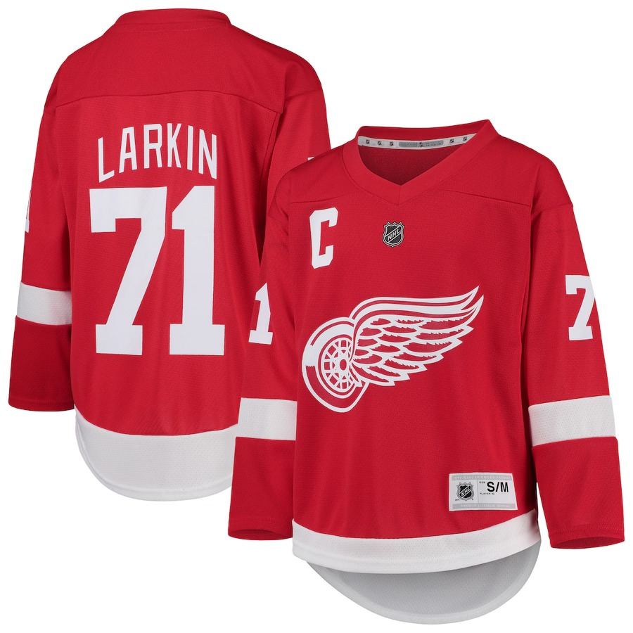Youth Detroit Red Wings Dylan Larkin Red Home Replica Player Jersey