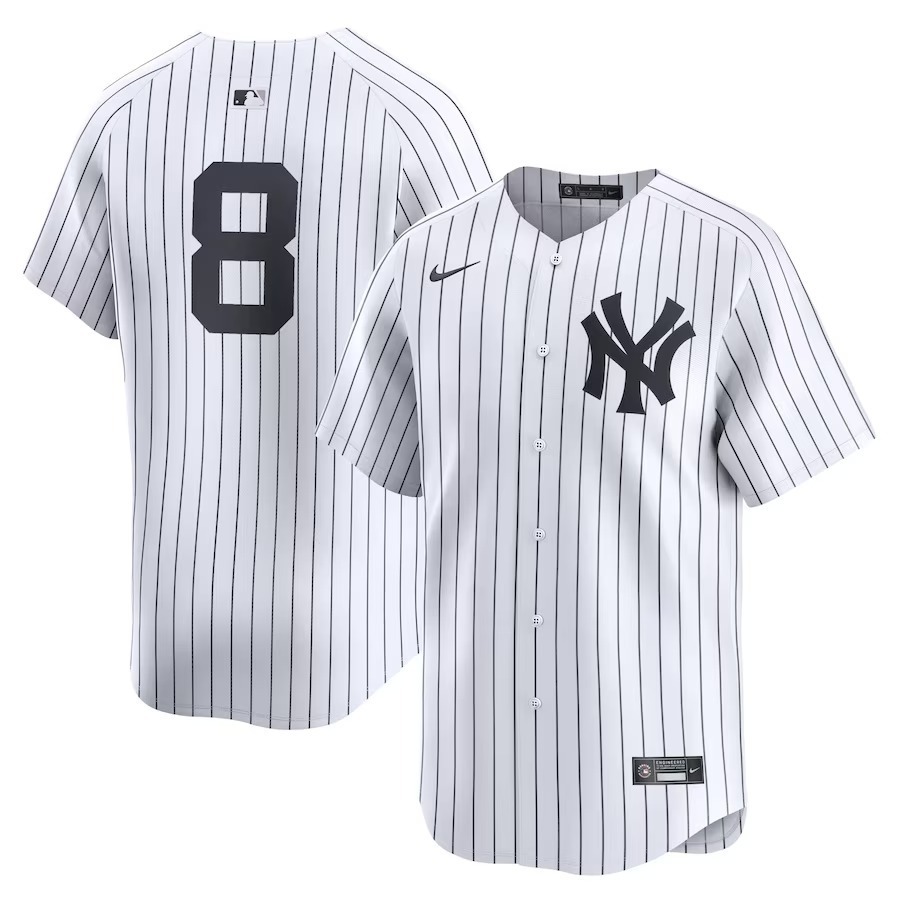Men's New York Yankees Yogi Berra Nike White Home Limited Player Jersey