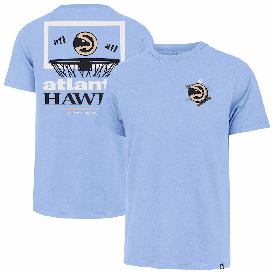Men's Atlanta Hawks  '47 Light Blue City Edition Backboard T-Shirt