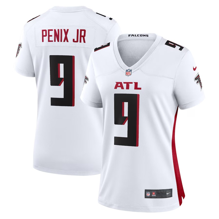 Women's Atlanta Falcons Michael Penix Jr. Nike  White Game Jersey