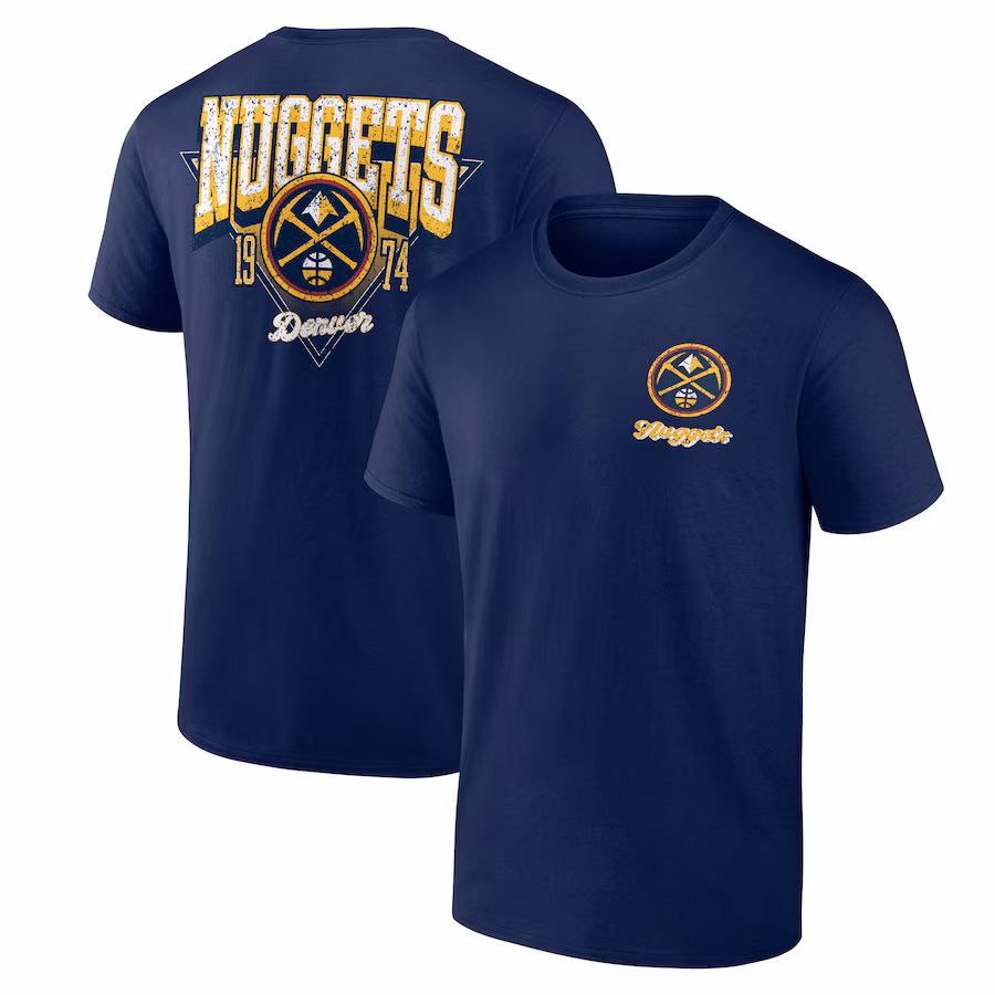 Men's Denver Nuggets Navy Never Over T-Shirt