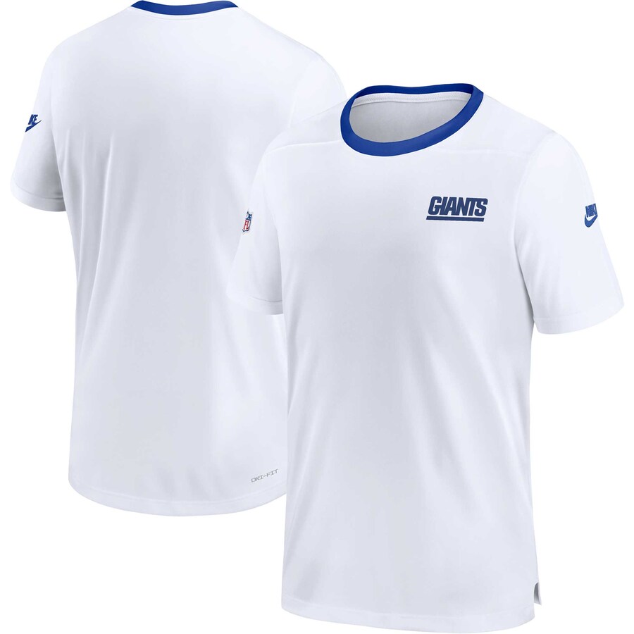 Men's New York Giants Nike White Sideline Coaches Alternate Performance T-Shirt