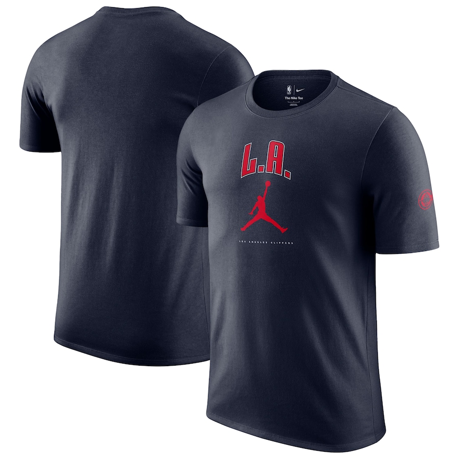 Unisex LA Clippers Jordan Brand Navy Essential Cities T-Shirt
