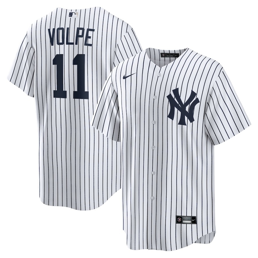 Men's New York Yankees Anthony Volpe Nike White Home Replica Player Jersey