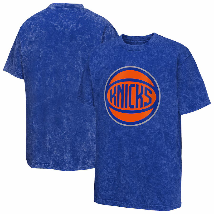 Youth New York Knicks Blue Rugged Defense T-Shirt