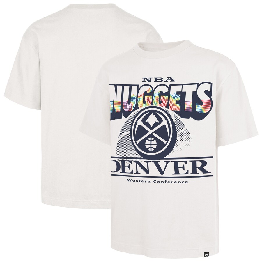 Men's Denver Nuggets  '47 White City Edition Shifty Foundation T-Shirt