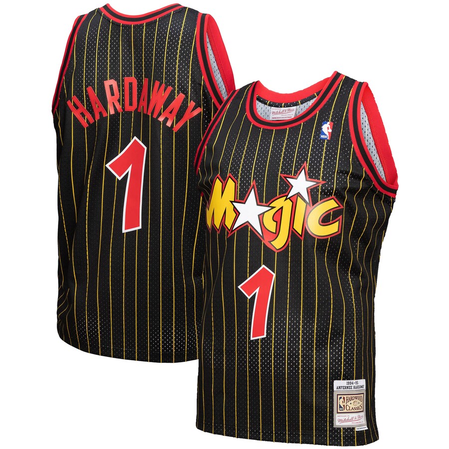 Men's Orlando Magic Penny Hardaway Mitchell & Ness Black 1994-95 Hardwood Classics Reload 3.0 Swingman Jersey