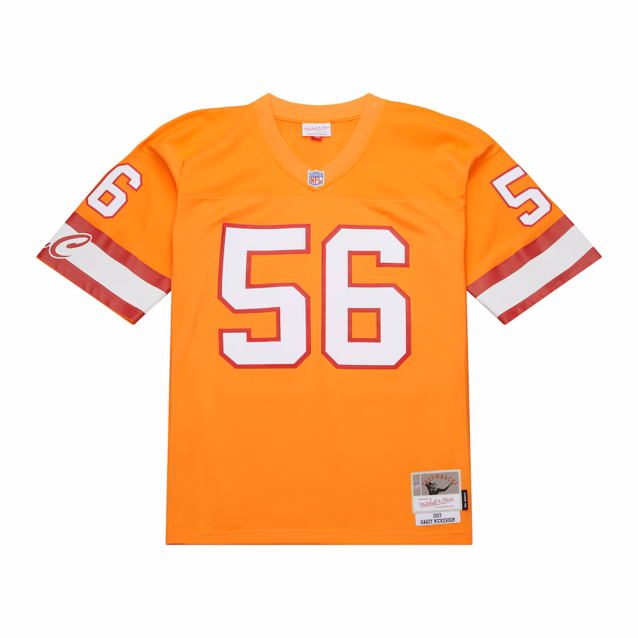 Men's Tampa Bay Buccaneers Hardy Nickerson Mitchell & Ness Orange 1993 Legacy Replica Jersey