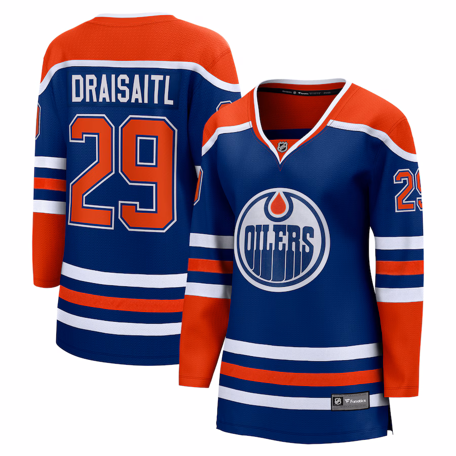 Women's Edmonton Oilers Leon Draisaitl Fanatics Royal Home Breakaway Player Jersey