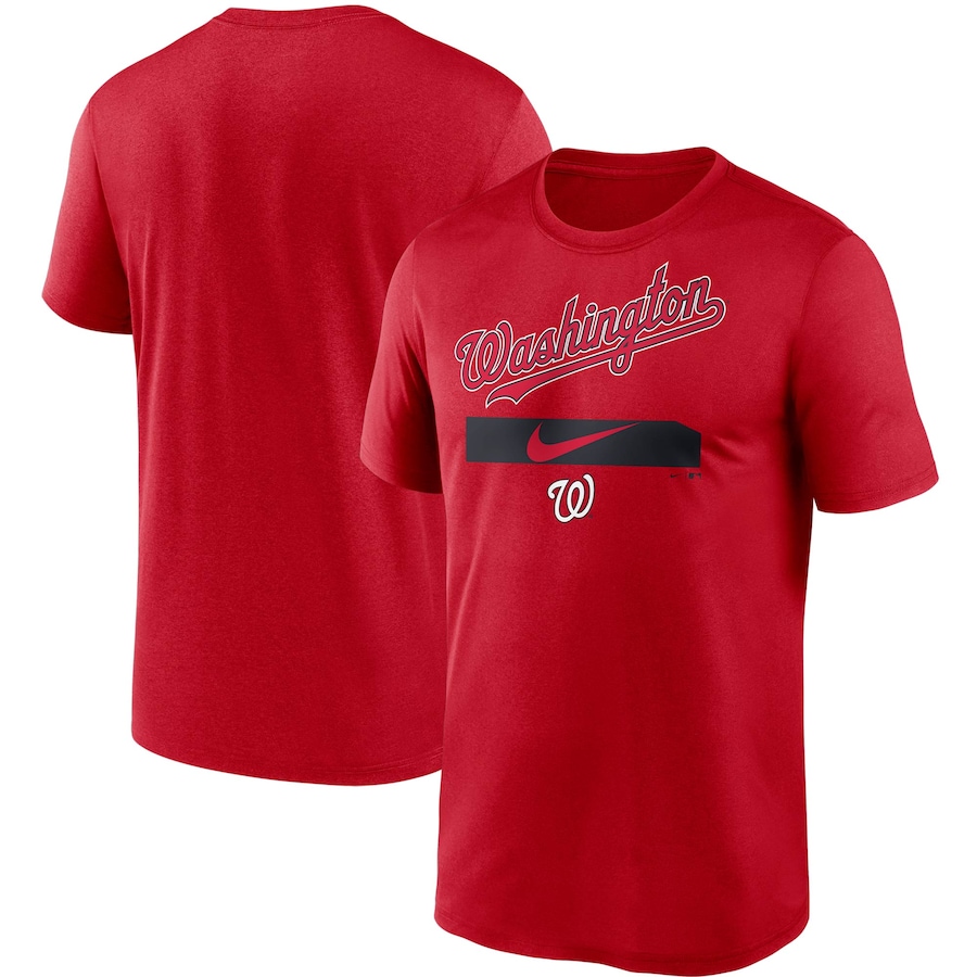 Men's Washington Nationals Nike Red City Legend Practice Performance T-Shirt