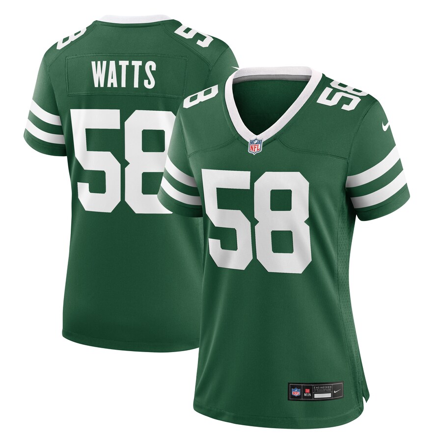 Women's New York Jets Eric Watts Nike Legacy Green Game Jersey