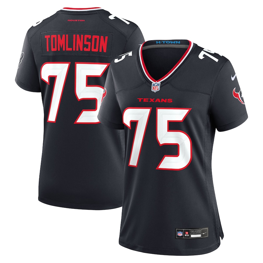 Women's Houston Texans Laken Tomlinson Nike Navy Team Game Jersey