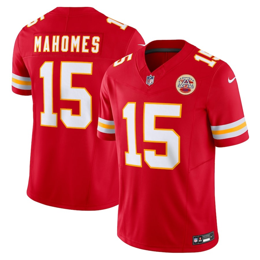 Men's Kansas City Chiefs Patrick Mahomes Nike Red Vapor F.U.S.E. Stitched Limited Jersey