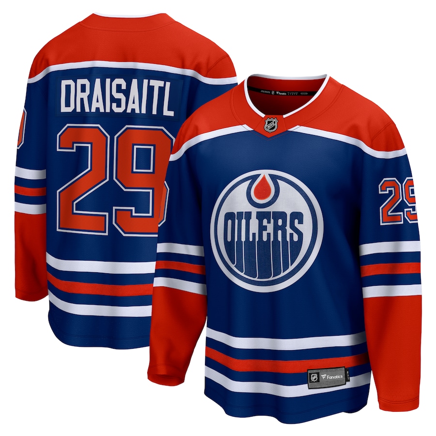 Men's Edmonton Oilers Leon Draisaitl Fanatics Royal Home Breakaway Jersey