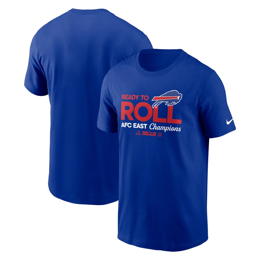 Men's Buffalo Bills Nike Royal 2024 AFC East Division Champions Locker Room Trophy Collection T-Shirt