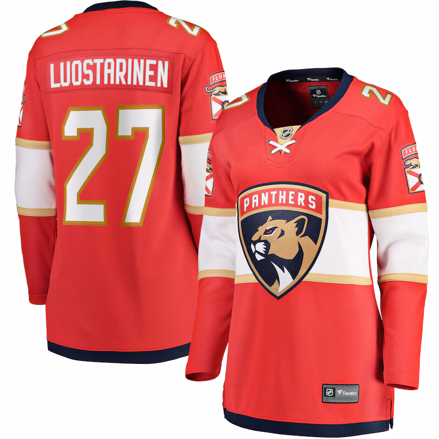 Women's Florida Panthers Eetu Luostarinen Fanatics Red Home Breakaway Player Jersey
