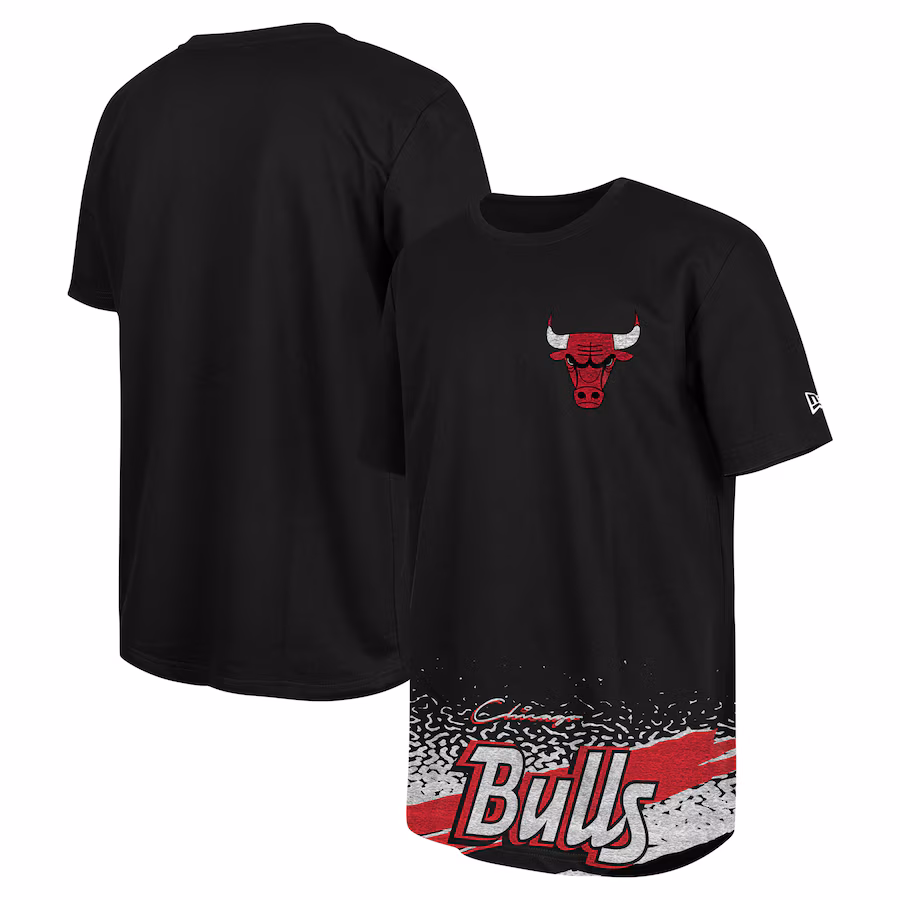 Men's Chicago Bulls New Era Black Sport Classic T-Shirt