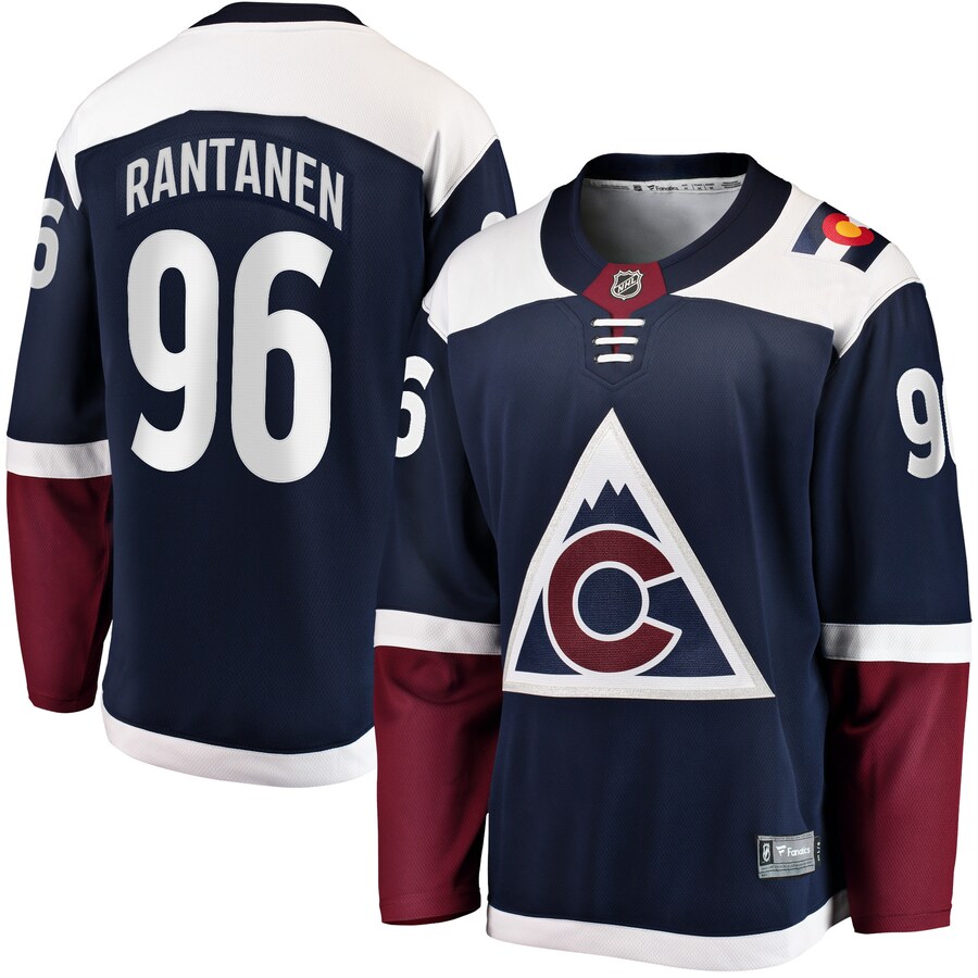 Men's Colorado Avalanche Mikko Rantanen Fanatics Branded Navy Premier Breakaway Player Jersey