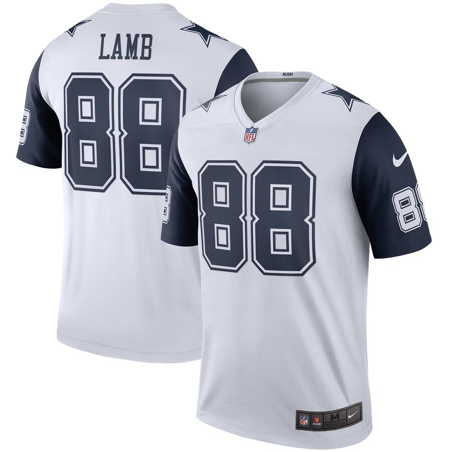 Men's Dallas Cowboys CeeDee Lamb Nike White Legend Player Performance Top