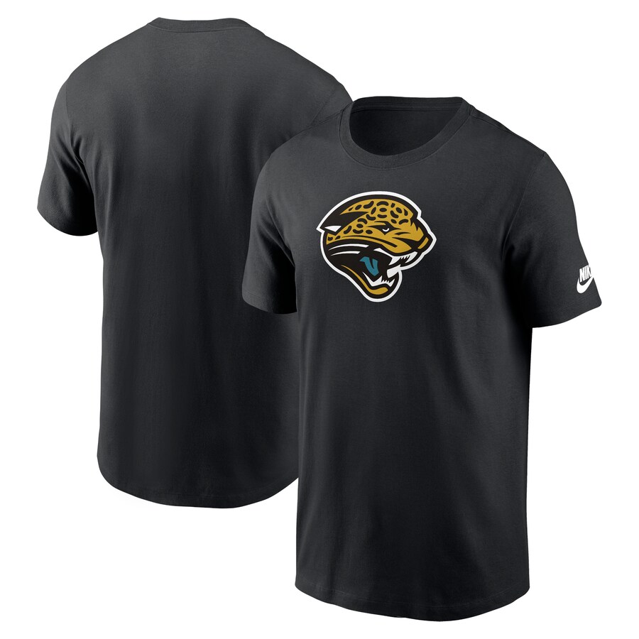 Men's Jacksonville Jaguars Nike Black Rewind Logo Essential T-Shirt