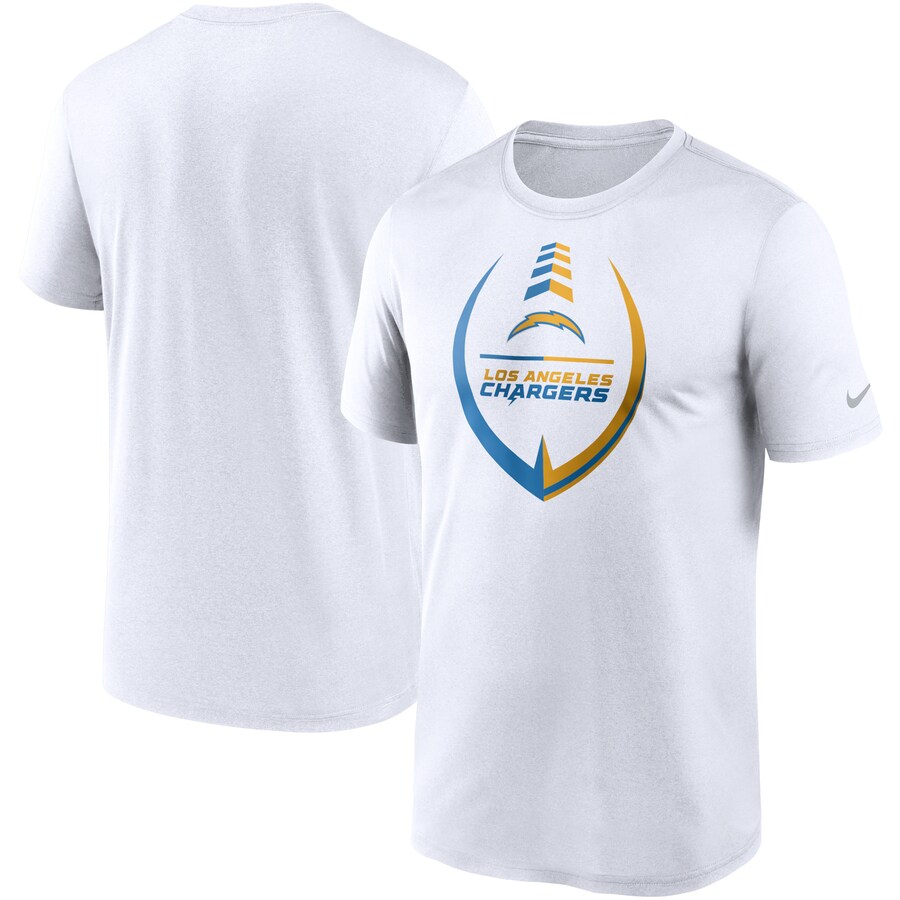 Men's Los Angeles Chargers Nike White Icon Legend Performance T-Shirt