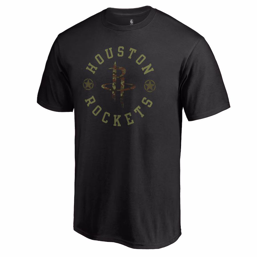 Men's Houston Rockets Black Liberty T-Shirt