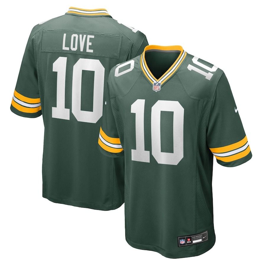 Men's Green Bay Packers Jordan Love Nike Green Vapor F.U.S.E. Stitched Limited Jersey