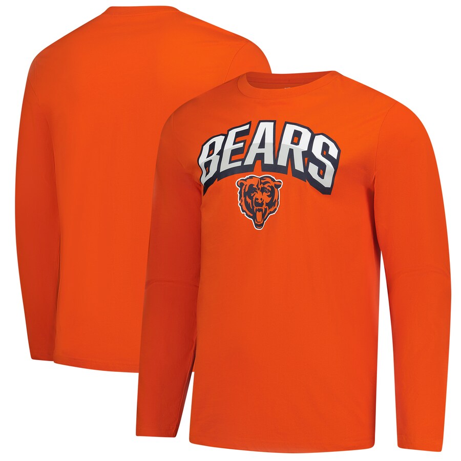 Men's Chicago Bears  Fanatics Orange Long Sleeve T-Shirt