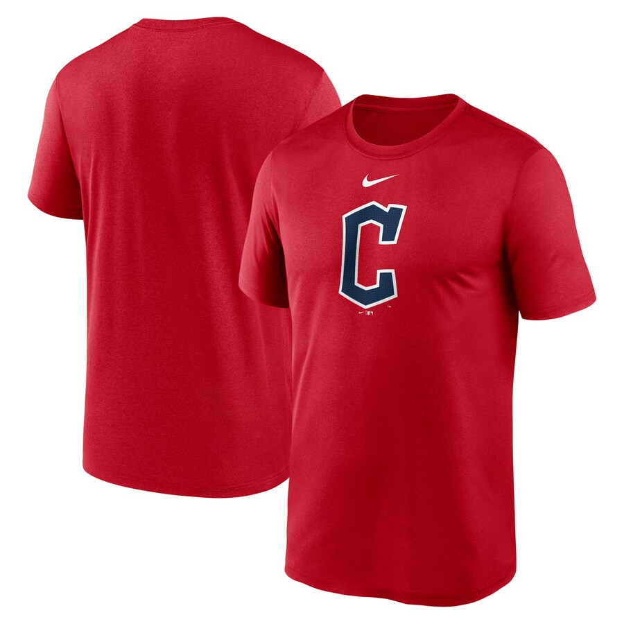 Men's Cleveland Guardians Nike Red Legend Fuse Large Logo Performance T-Shirt