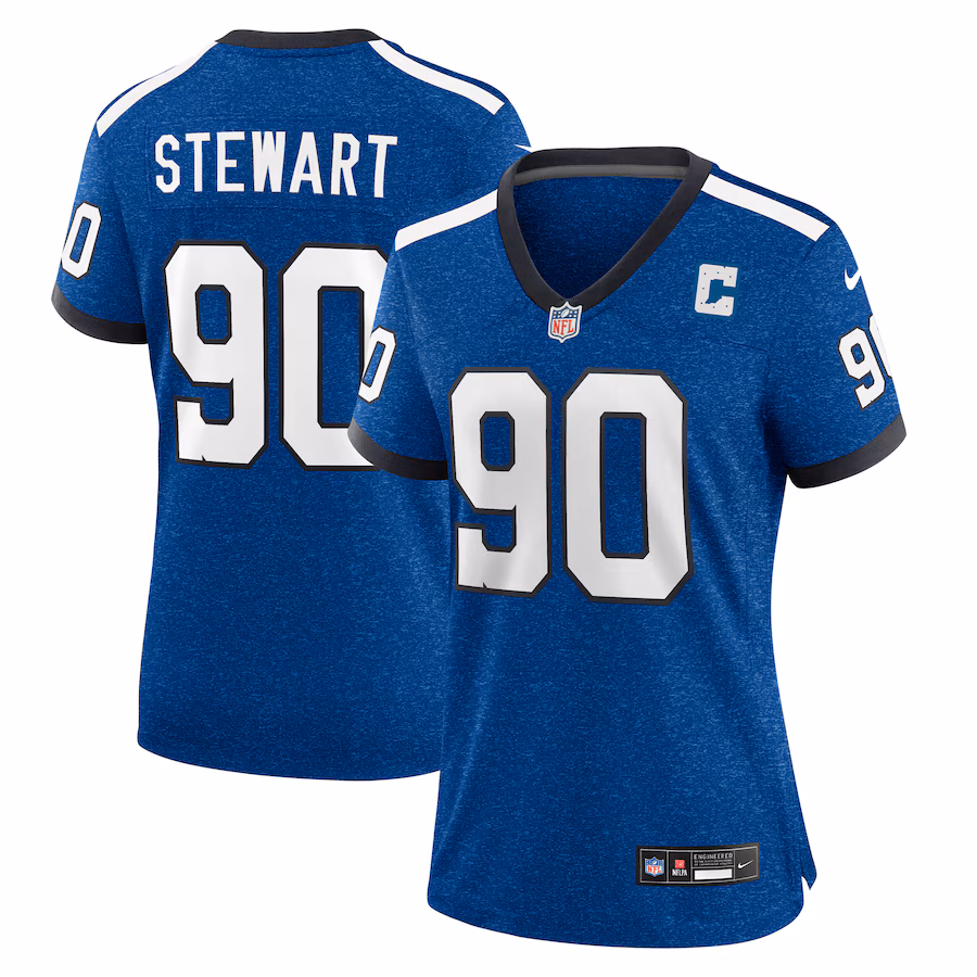Women's Indianapolis Colts Grover Stewart Nike Royal Indiana Nights Alternate Game Jersey