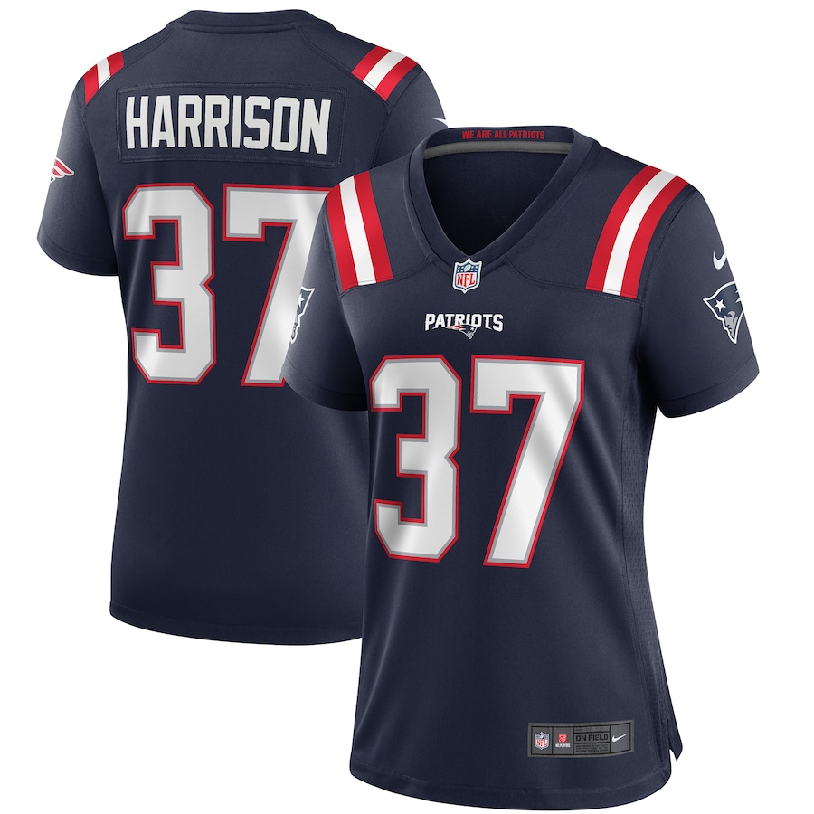 Women's New England Patriots Rodney Harrison Nike Navy Game Retired Player Jersey