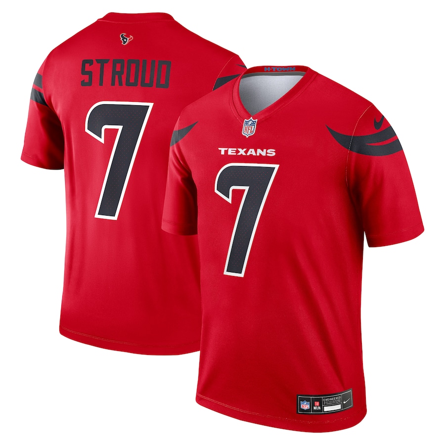 Men's Houston Texans C.J. Stroud Nike Red Legend Player Performance Top