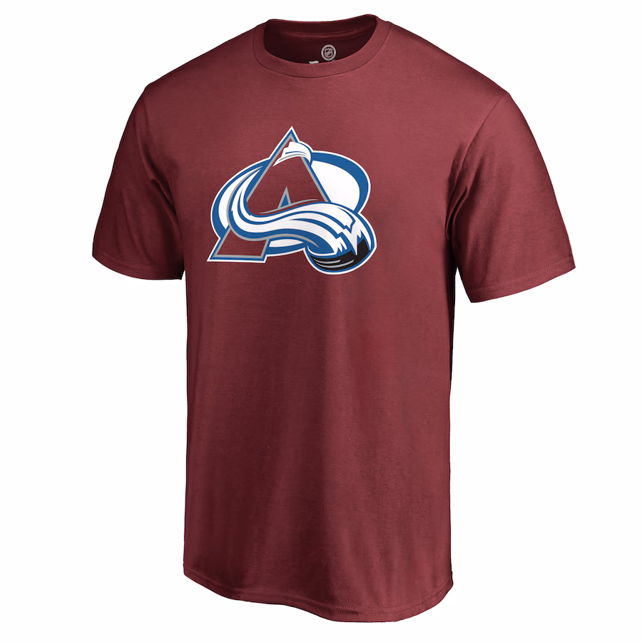 Men's Colorado Avalanche Burgundy Primary Logo T-Shirt