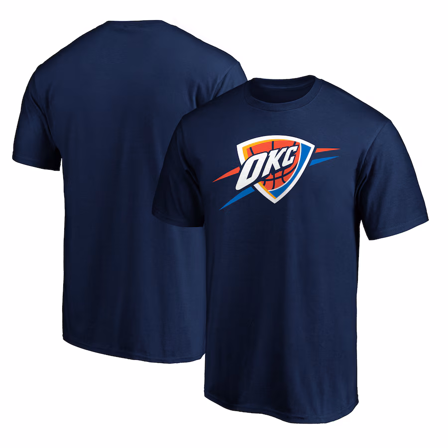 Men's Oklahoma City Thunder Navy Primary Logo T-Shirt