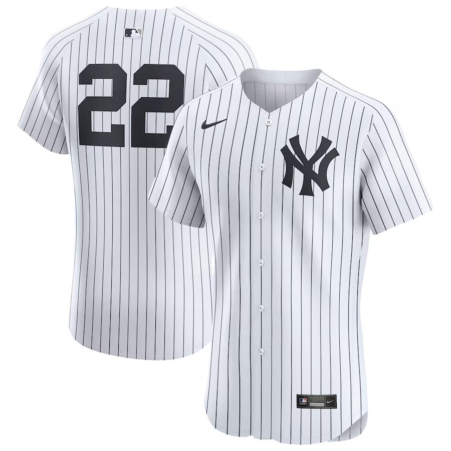 Men's New York Yankees Juan Soto Nike White Home  Elite Player Jersey